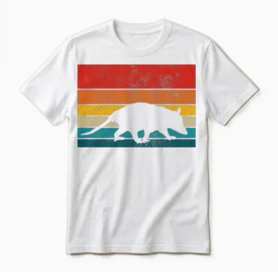 Opossum Vintage Retro Unisex T-Shirt - White