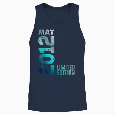 édition Limitée Mai 2012 Anniversaire Unisex Tank Top - Navy