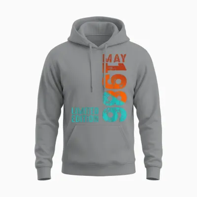 Mai 1986 Année 1986 Rétro 1986 Millésime 1986 Depuis 1986 Unisex Hoodie - Sport Grey
