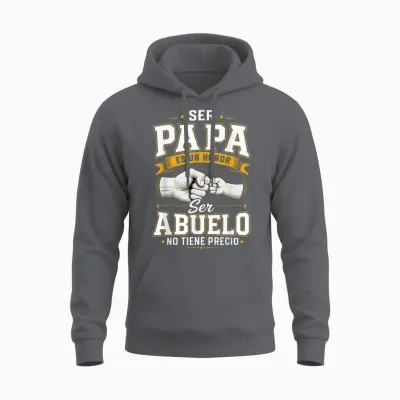 Ser Papa Es Un Honor Ser Abuelo No Tiene Precio Abuelo Unisex Hoodie - Charcoal