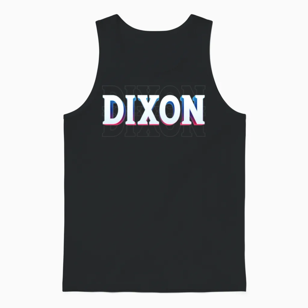 Retro - Dixon Unisex Tank Top in Black