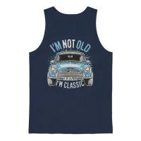 I'm Not Old I'm Classic Cars Retro Vintage Look Unisex Tank Top - Navy – 1
