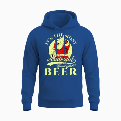 The Most Wonderful Time for a Beer Unisex Hoodie - Royal