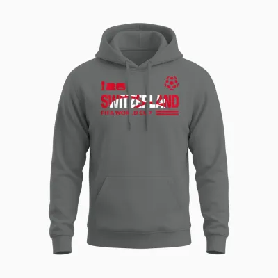 Fifa World Cup26 Qualifier Switzerland Unisex Hoodie - Graphite Heather
