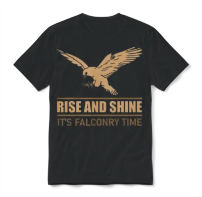 Falconry Falcon Bird Lover Gift Unisex T-Shirt - Black