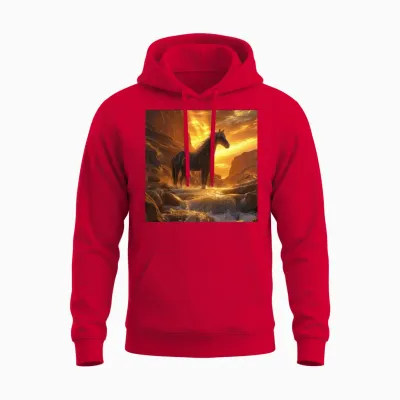 Horse Unisex Hoodie - Red