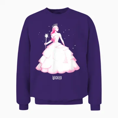 Wicked Glinda Tonal Pose Unisex Sweatshirt - Purple