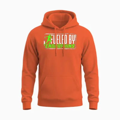 Marathon Marathoner Fueled by Endorphins Unisex Hoodie - Orange