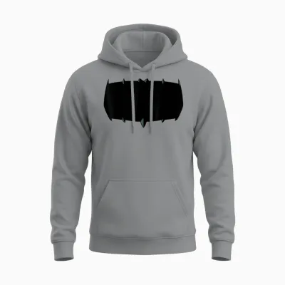 Batman Absolute Logo Unisex Hoodie - Sport Grey