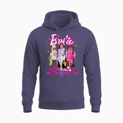 Barbie - Y2k Trio T-Shirt, White Unisex Hoodie - Heather Sport Dark Navy