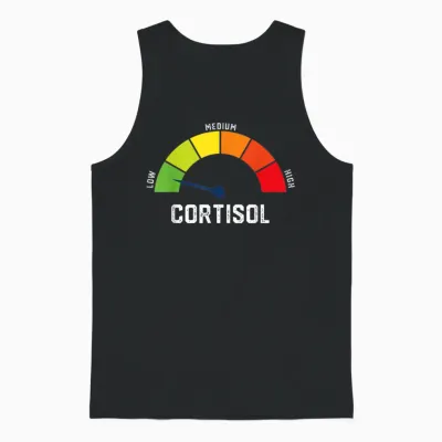 Low Cortisol Levels Meme Unisex Tank Top - Black