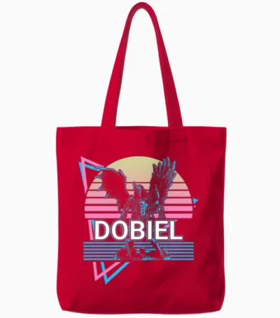 Dobiel Guardian Angel Ancient Persia Retro Tote Bags - Red