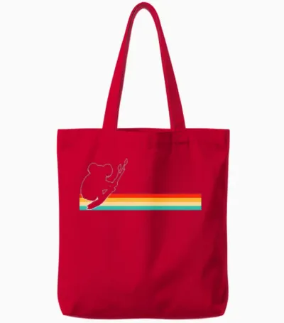 Koala Retro Tote Bags - Red