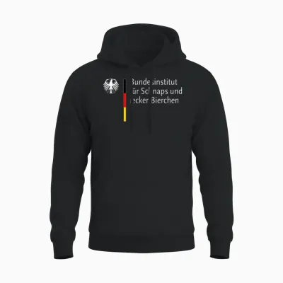 Bundesinstitut Für Schnaps Und Lecker Bierchen Unisex Hoodie - Black
