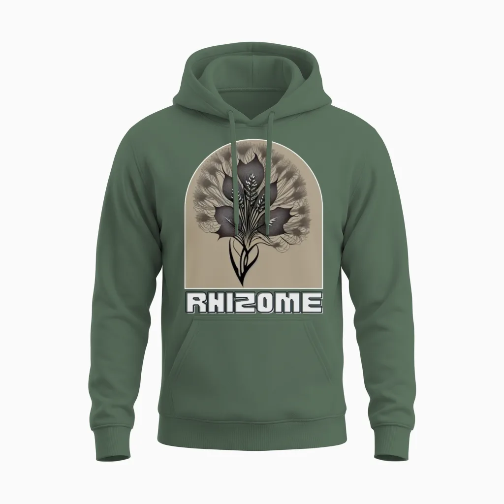 Nature Beauty Hiking & Outdoors Gift Unisex Hoodie in Military Green