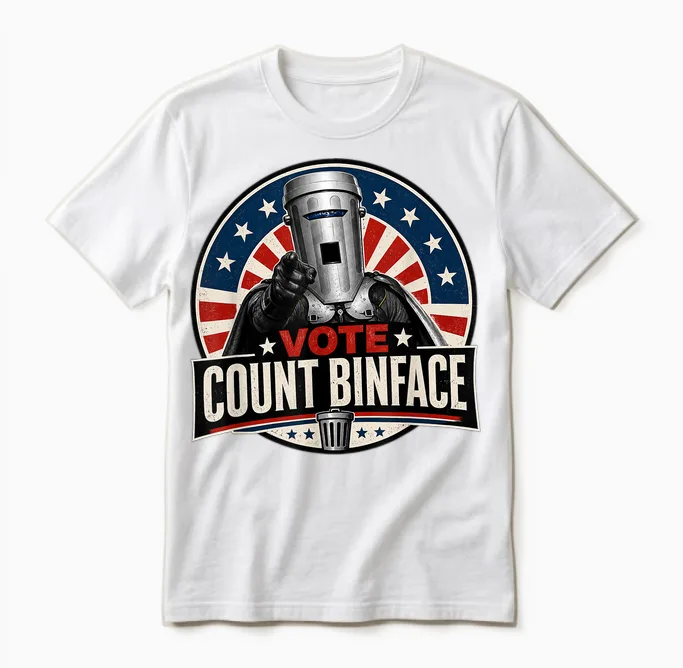 Vote Count Binface Unisex T-Shirt in White