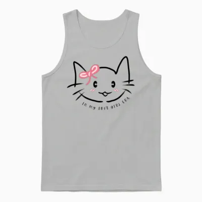 In My Soft Girl Era Unisex Tank Top - Ash