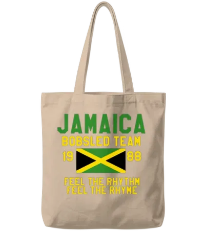 Jamaica Bobsled Team Tote Bags - Natural