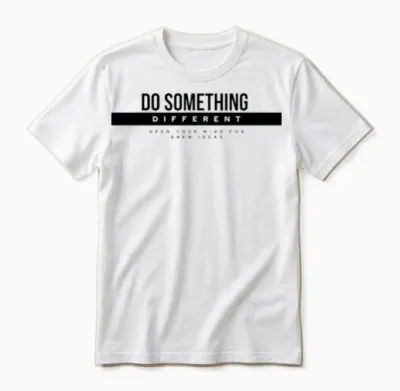 Do Something Different Unisex T-Shirt - White