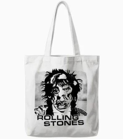 Couverture Officielle Rolling Stones Langues étrangères Tote Bags - White