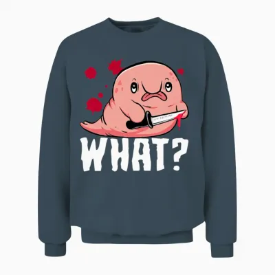 Funny Blobfish Unisex Sweatshirt - Dark Heather