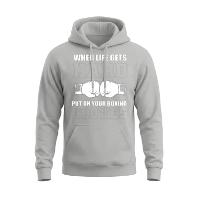 Put Boxing Gloves Boxing Champion Gift Unisex Hoodie - Ash