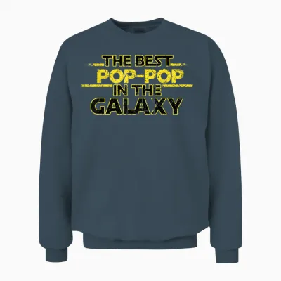 Best Pop-Pop in the Galaxy Birthday Gift for Pop Pop Unisex Sweatshirt - Dark Heather