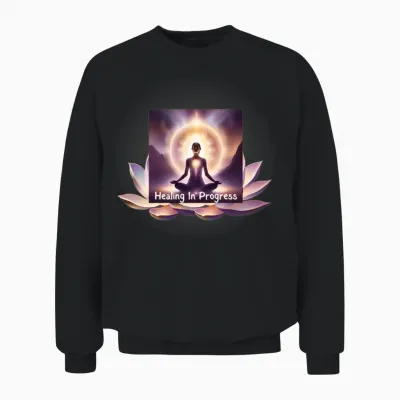Healing in Progress Unisex Sweatshirt - Black