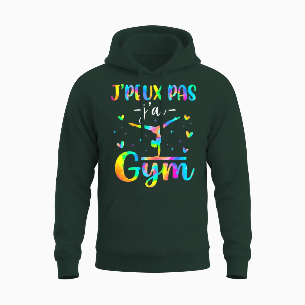 Je Peux Pas J'ai Gym Fille Gymnastique Rythmique Unisex Hoodie in Forest
