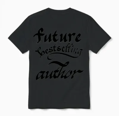 Future Bestselling Author Unisex T-Shirt - Black