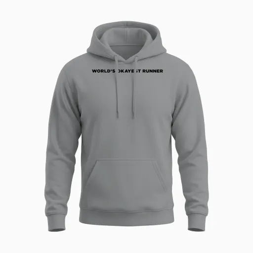 Running Quote - Funny Unisex Hoodie in Sport Grey