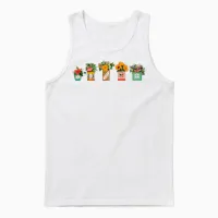 Vintage Tins for Social Justice Unisex Tank Top in White - 1