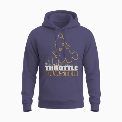 Atv Quad Throttle Blaster Unisex Hoodie - Heather Sport Dark Navy