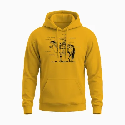 Thelwell Learning Western Riding Unisex Hoodie - Gold