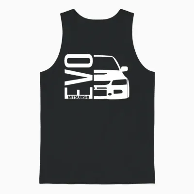 Evo Mitsubishi 8 9 10 Viii Evolution Hoodie Car Ra Unisex Tank Top - Black