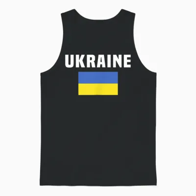 Drapeau De Poche Ukraine Pour Soutenir La Fierté Ukrainienne Unisex Tank Top - Black