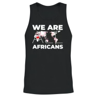 We Are All Africans <3 Unisex Tank Top - Black – 2