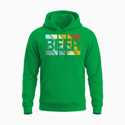 Beer Retro Unisex Hoodie - Irish Green