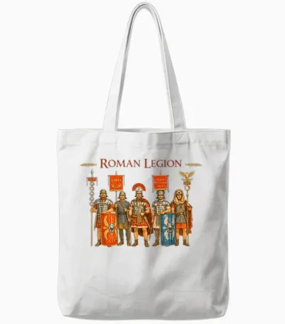 Römische Legion Soldaten Antikes Rom Krieger Design Tote Bags - White