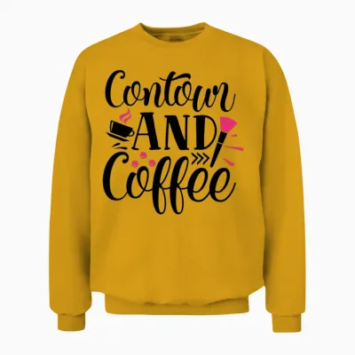 Contour and Coffee Unisex Sweatshirt - Gold