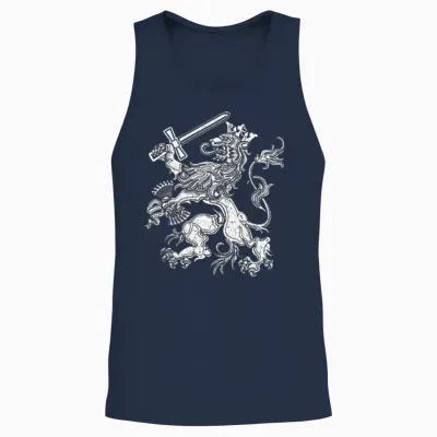 Dutch Lion of the Netherlands Holland Holland Orange T-Shirt, Orange, S Unisex Tank Top - Navy