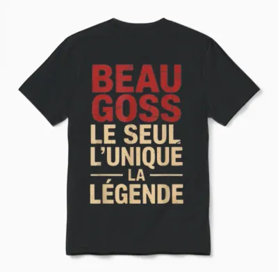 Beau Goss Man Funny Funny Gift Idea Funny Unisex T-Shirt - Black