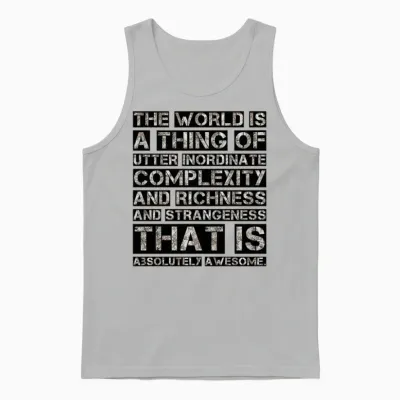 Awesome Funny Quotes Unisex Tank Top - Ash