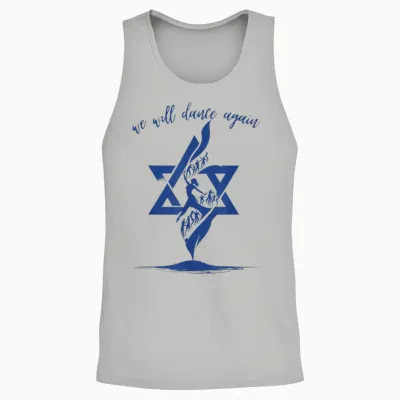 Wir Werden Wieder Tanzen Israel Jüdisch Unterstützt Israel Unisex Tank Top - Ash