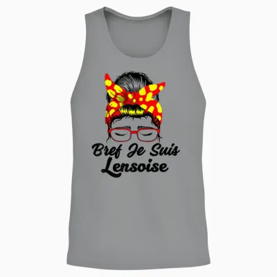 Bref Je Suis Lensoise Unisex Tank Top - Sport Grey