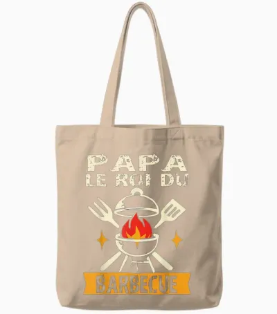 Barbecue Humour été Grillade Roi Du Bbq Maître Du Grill Tote Bags - Natural
