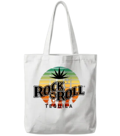 Rock N Roll Tequila Third Collection Tote Bags - White