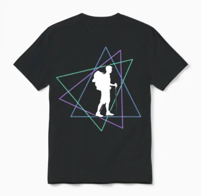 Hiking Unisex T-Shirt - Black