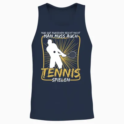Tennis Tennis Player Tennis Game Unisex Tank Top - Navy