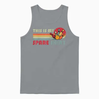 This Is My Spare Bowling Bowler Funny Team Men Women Unisex Tank Top - Sport Grey